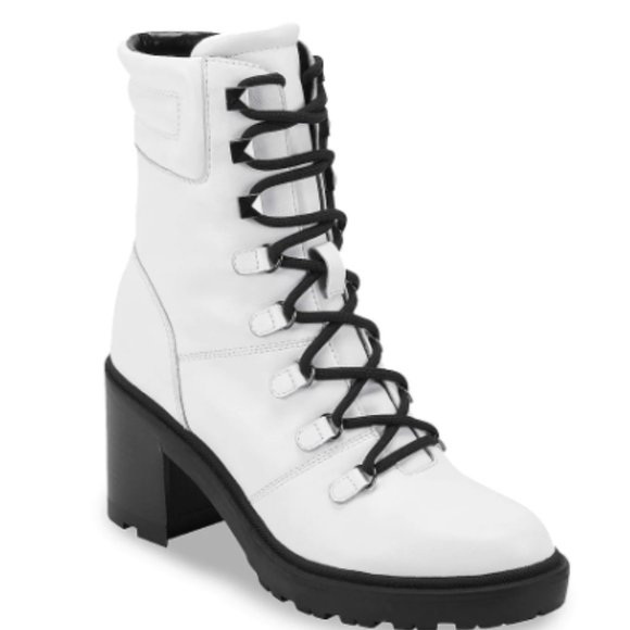 white boots black laces